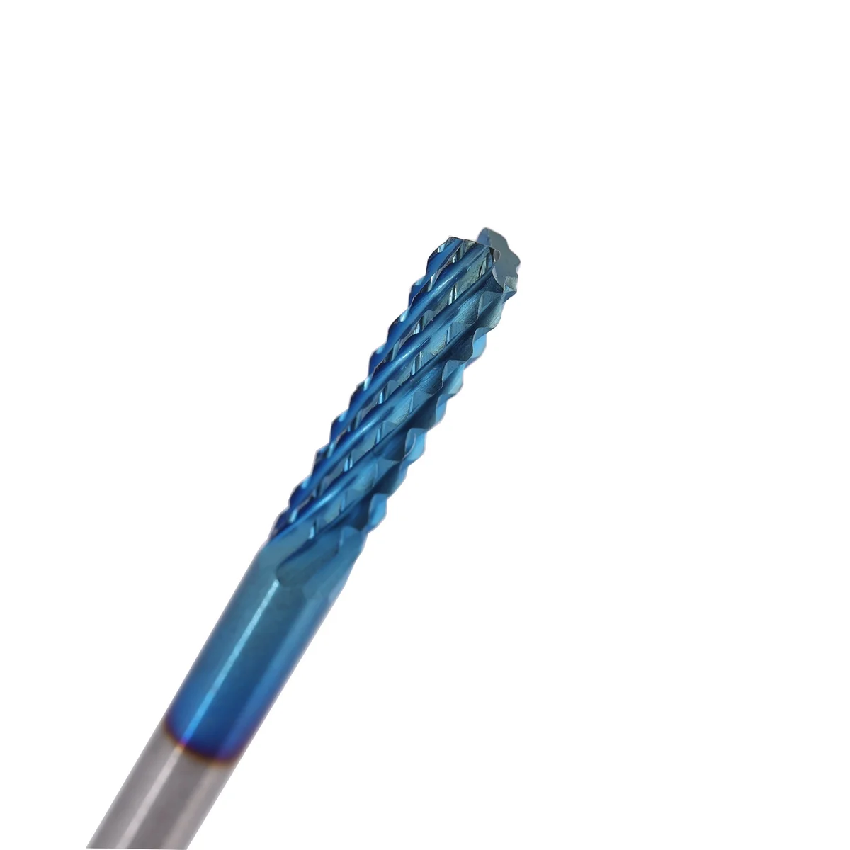 FoxAlien 10pcs End Mill CNC Router Bits, 0.8-3.175mm 1/8” Shank Nano Blue Coating Engraving Bits Cutter Woodworking Tools