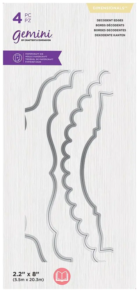 2021 AliliArts Metal Cutting Dies 4pc Edge lace diy Scrapbooking Photo Album Decorative Embossing PaperCard Crafts Die