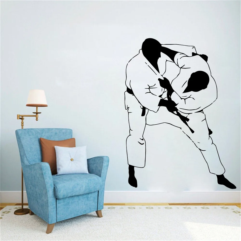 Judo Wall Stickers Modern Art Wall Decoration For Kids Room Living Room Home Decor Decal Mural