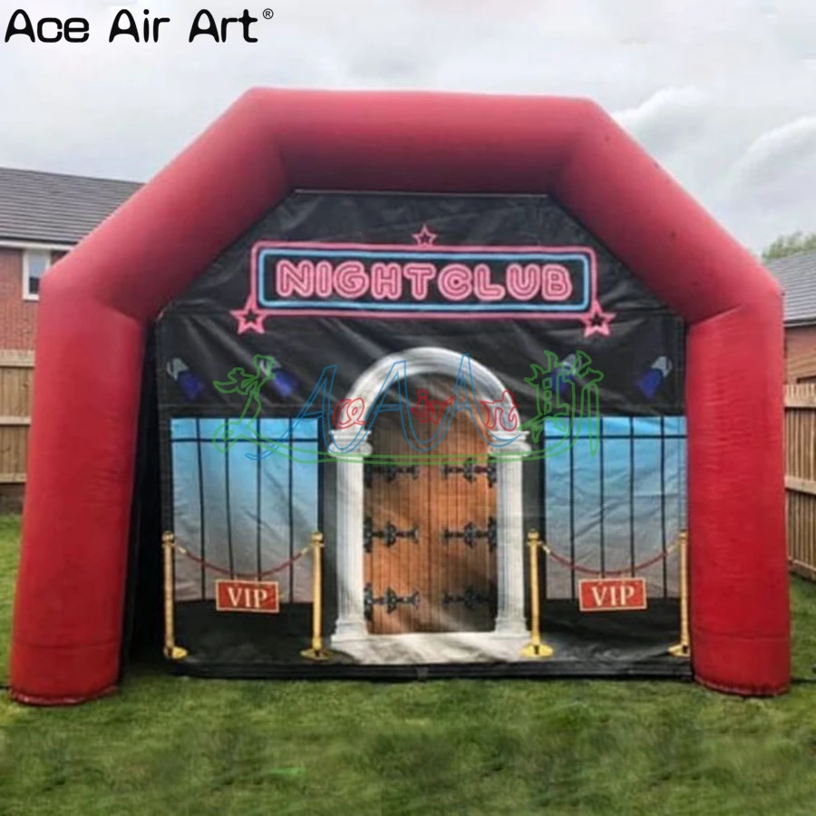 

New Design Ireland Inflatable Red Arch Night Club Tent Stylish Design Customize Different Specifications Rental Pup For Party