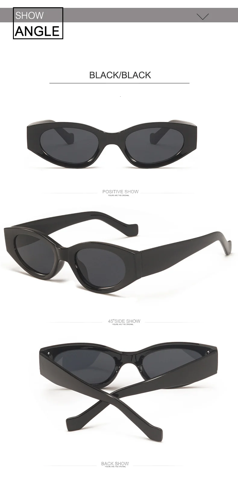 OEC CPO Vintage Cat Eye Sonnenbrille, grüner Punk-Stil, UV400-Schutz, ovale Form, modische Brillen für Damen und Herren – Detail 4