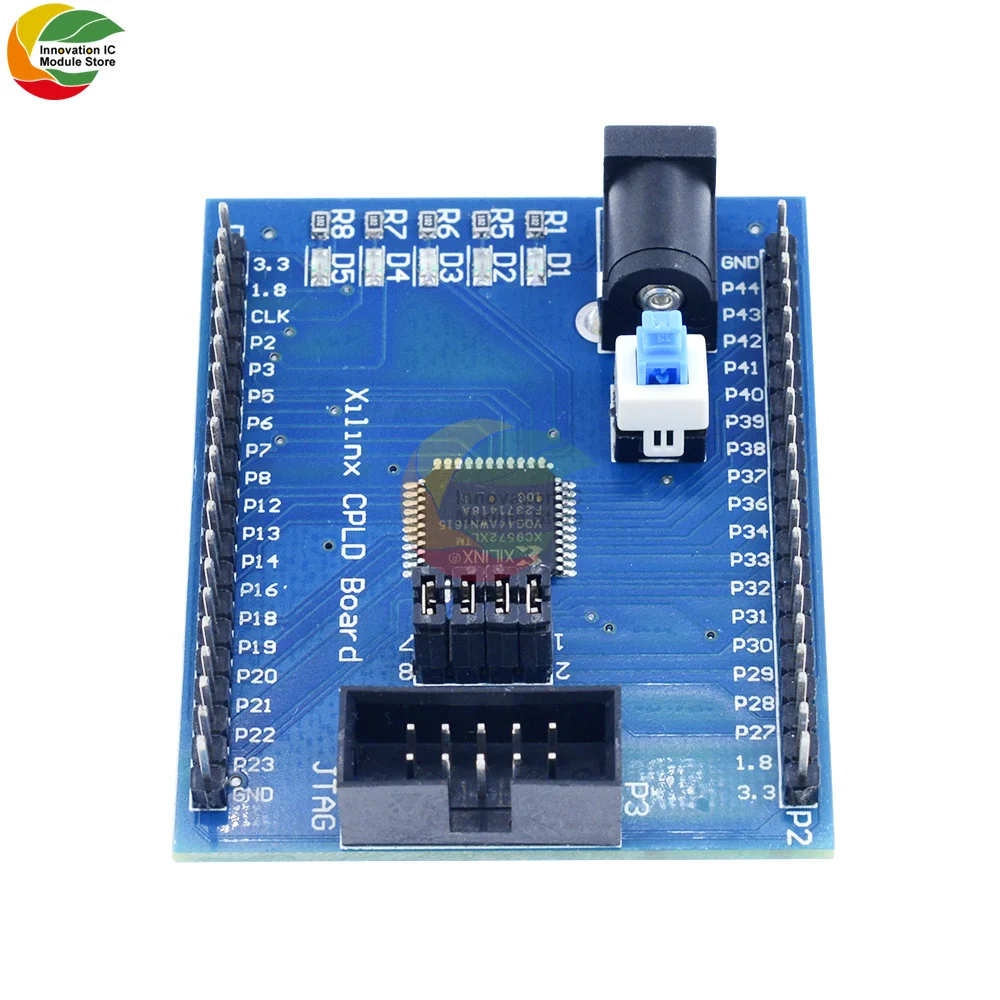 Ziqqucu Xilinx XC9572XL CPLD Development Board Brassboard Learning Board JTAG Interface DC Power Supply with Switch