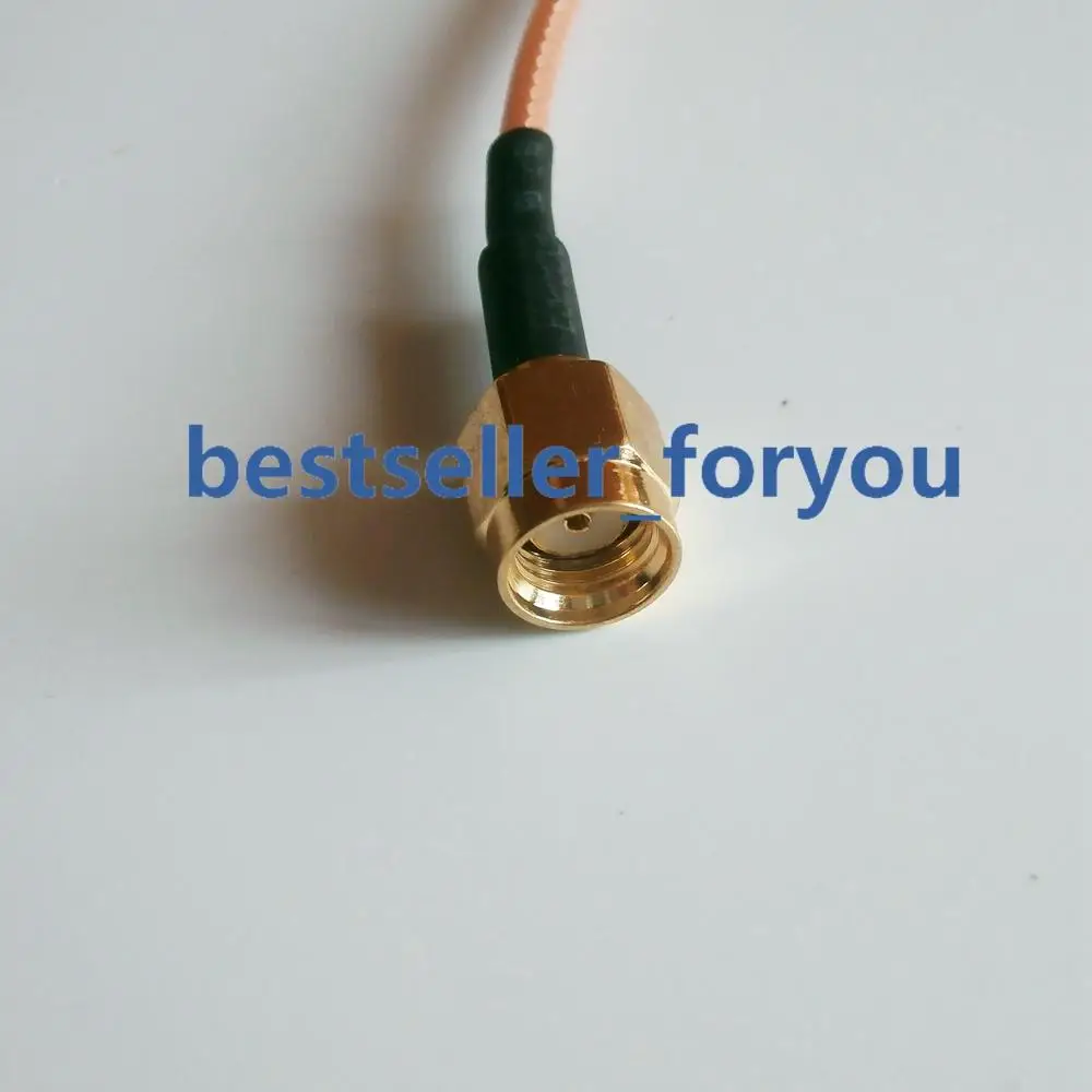 6 pulgadas RG316 RPSMA macho a conector hembra RPSMA, Cable Pigtail RF de ángulo recto de 15cm