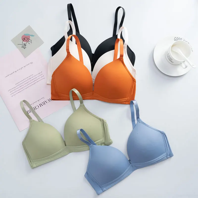 Women Bra Soft Wireless Bras Women Sexy Lingerie Fashion Adjusted Seamless Bralette Female A B Cup Push Up Underwear