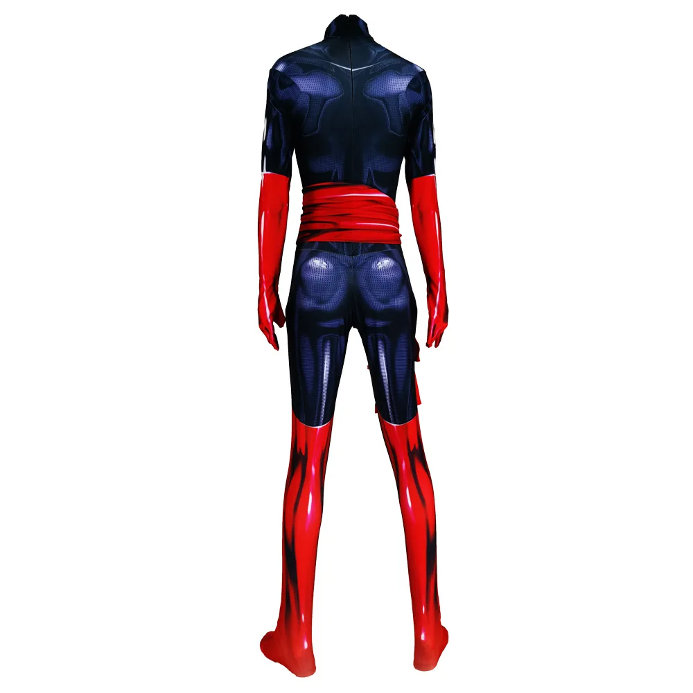 สีเทา Phoenix ชุดคอสเพลย์ผู้หญิงชุด Dark Phoenix Superhero Zentai บอดี้สูทฮาโลวีน Jumpsuits