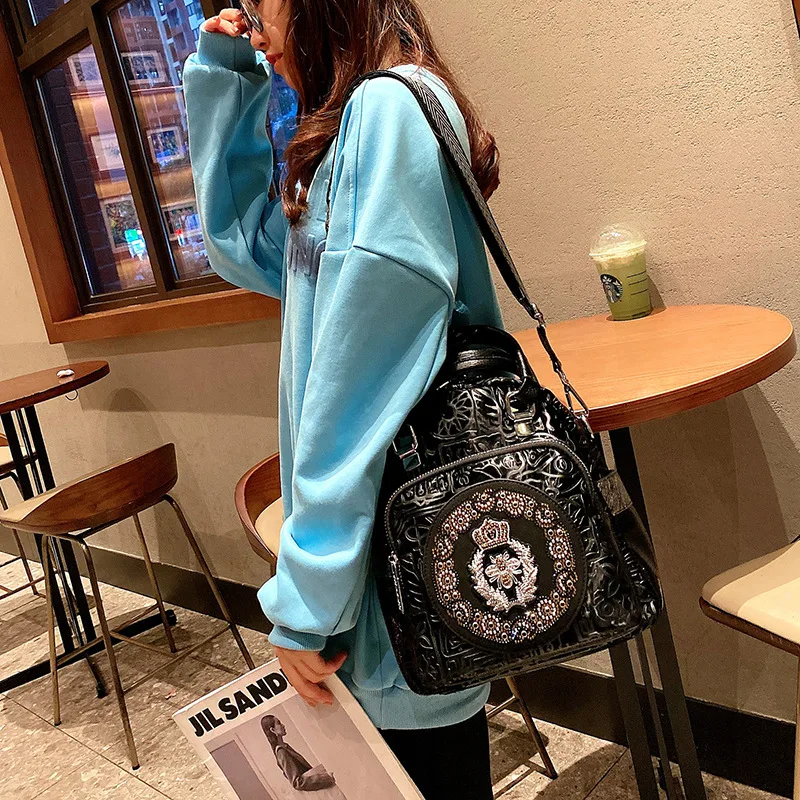 Women Backpacks Fashion Female Small Shoulder Bags Soft Leather Backpack Ladies Luxury Travel Handbag Girls School Bags Mochilas