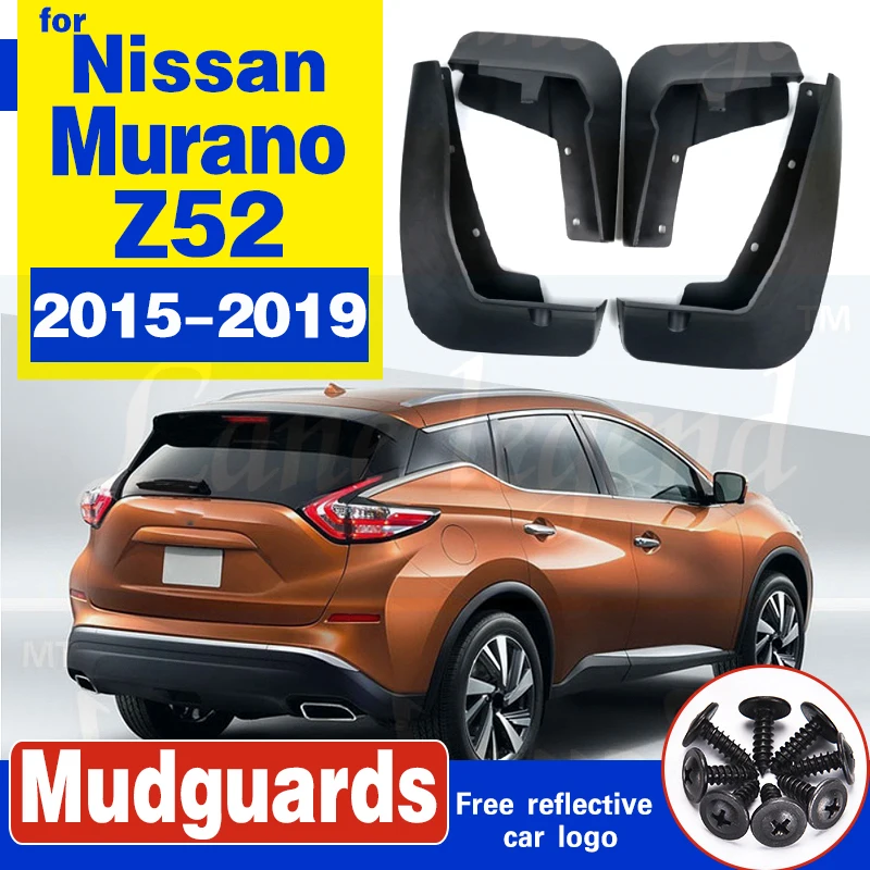 Front Rear Molded Car Mud Flaps For Nissan Murano Z52 2015 2016-2019 Mudflaps Splash Guards Mud Flap Mudguards Fender flares