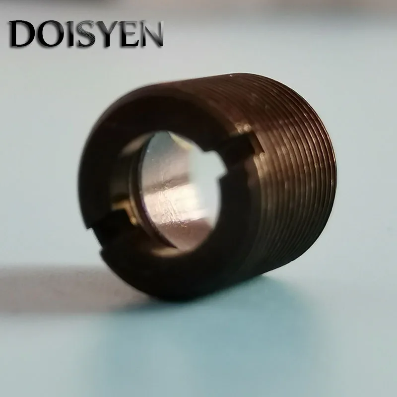 Cristal óptico M6 × P0.5 × 6mm, lente de colimación láser recubierta de Triple acristalamiento, lente de enfoque de 655 mm de longitud de onda, lente de colimación