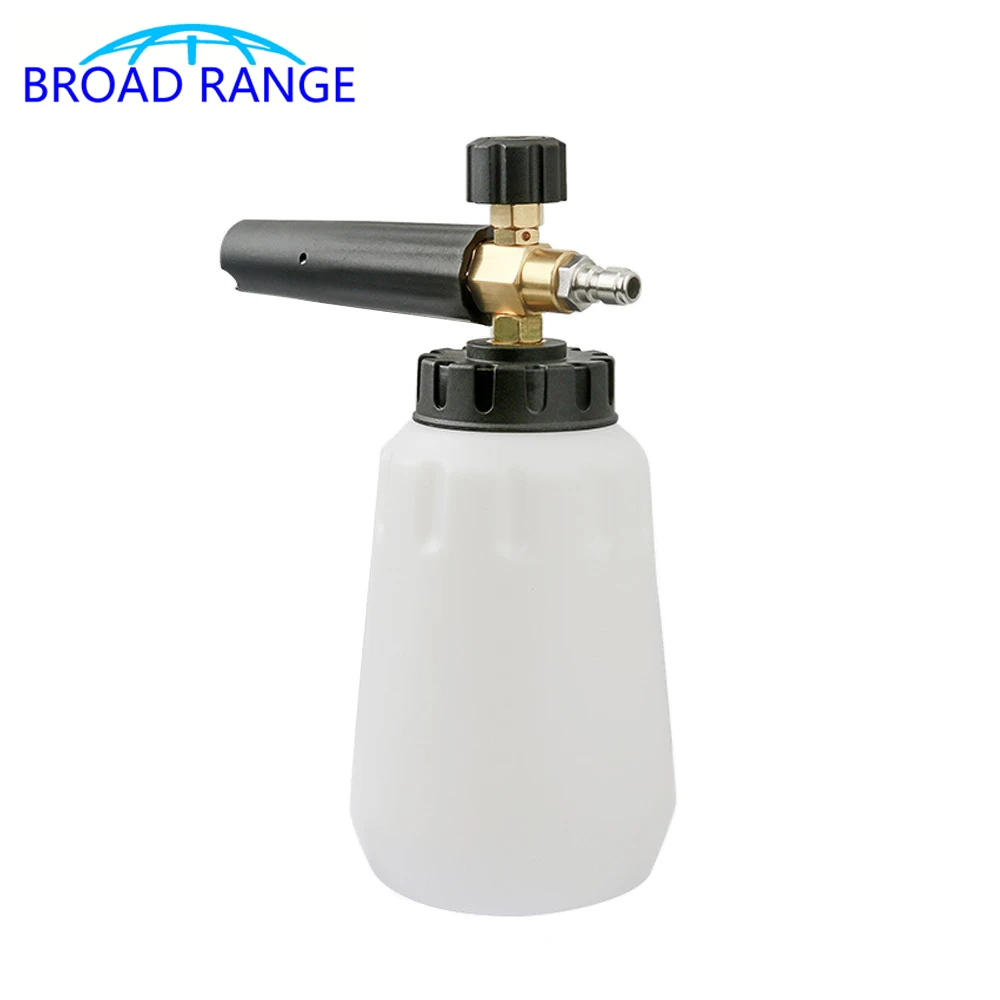 

1000ML High Pressure Washer Soap Bottle G1/4 Quick Connector Adaptor Snow Foam Lance Car Cleaning Accessory