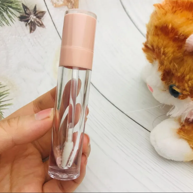 Großhandel 5ml Leere Lipgloss-Tuben mit Baby-Pink-Kappe AS Lipglaze-Behälter Verpackungsflasche Lippenstift Make-up – Detail 34