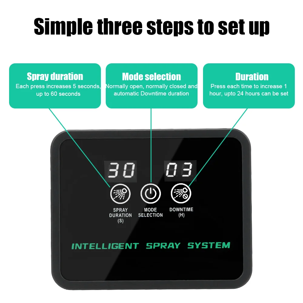 Kit de sistema de irrigação por spray, tela sensível ao toque, sistema de rega automática para jardim, aquário, temporizador eletrônico inteligente