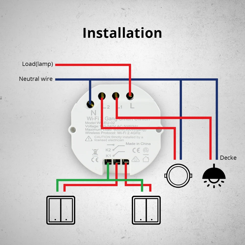 Zigbee 3.0 WiFi Interruttore FAI DA TE Intelligente Luce Mini Interruttore Modulo Funziona con Tuya SmartThings Alexa Echo Google Casa 1/2 Vie