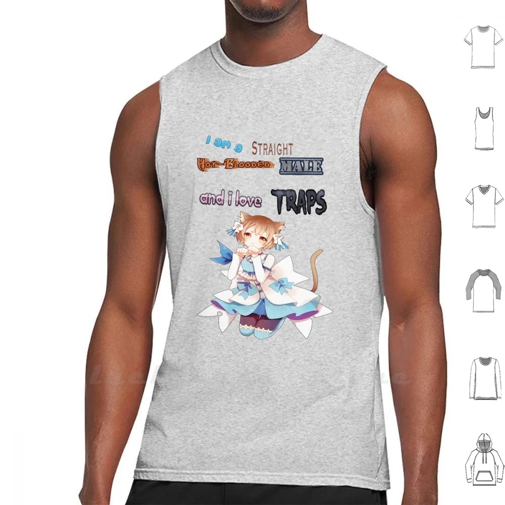 Traps Tank Top Cotton Vest Sleeveless Traps Anime Weeb Weeaboo Gay Animes Felix Re Zero Re Zero Starting Life In Another World