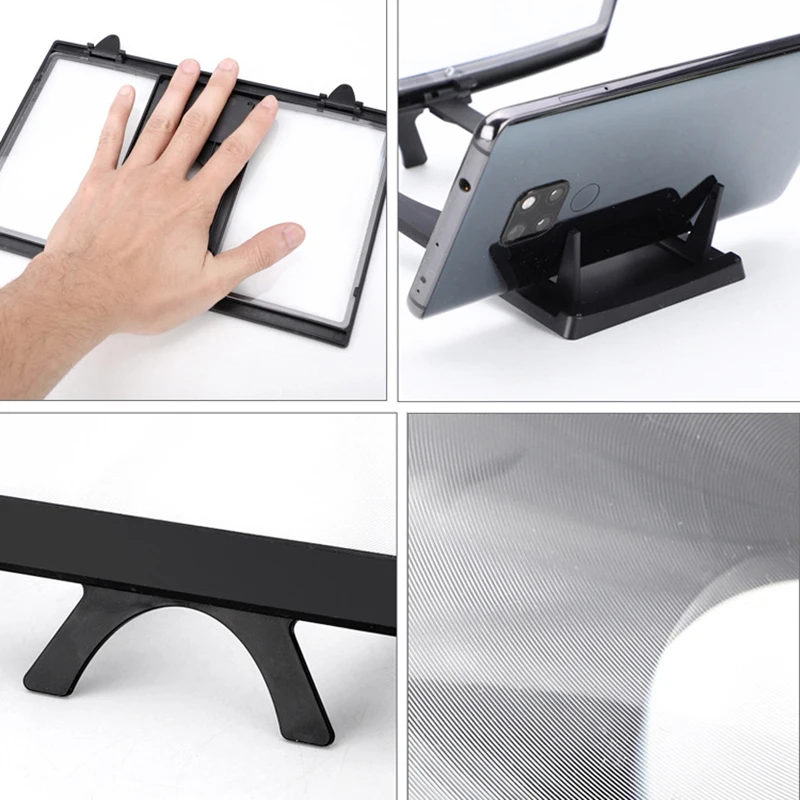 Screen Amplifier Desktop Phone Portable Holder Stand Screen Enlarger Projector for Any Smartphone Mobile Phone Holder