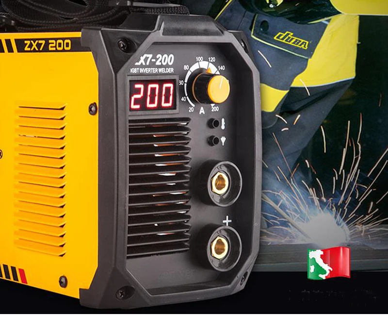 Mini ZX7-200 200A 6.5KVA IP23 Inversor Arco Máquina de solda elétrica MMA Soldador para trabalho de soldagem e trabalho elétrico