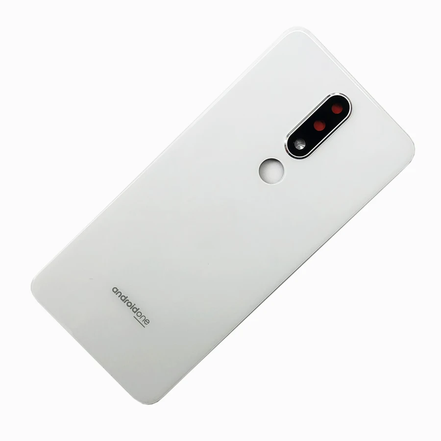 100% A+++ Back Glass Battery Cover Rear Door Housing For Nokia 5.1 Plus / X5 TA-1102 1105 1108 1109 1112 With Camera Lens