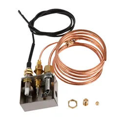 Ensemble de Eva pilote de remplacement de sécurité pour foyers à gaz propane avec thermocouple et VILLE pour allume-cigare au propane