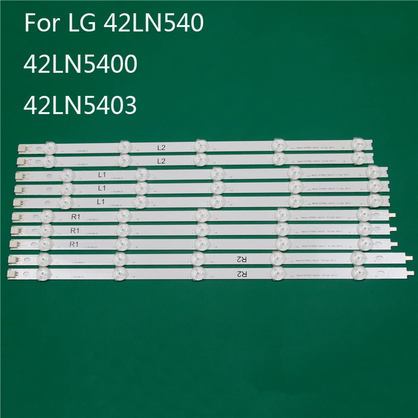 

LED TV Illumination Part For LG 42LN540 42LN5400 42LN5403 LED Bars Backlight Strips Line Ruler 42" ROW2.1 Rev 0.01 L1 R1 R2 L2