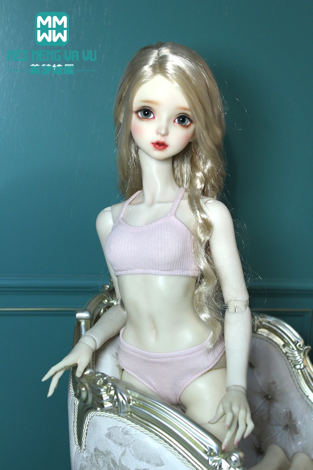 BJD doll bra suit clothes accessories 28-60CM 1/3 1/4 1/6 SD DD toy ball head doll fashion pink suspenders