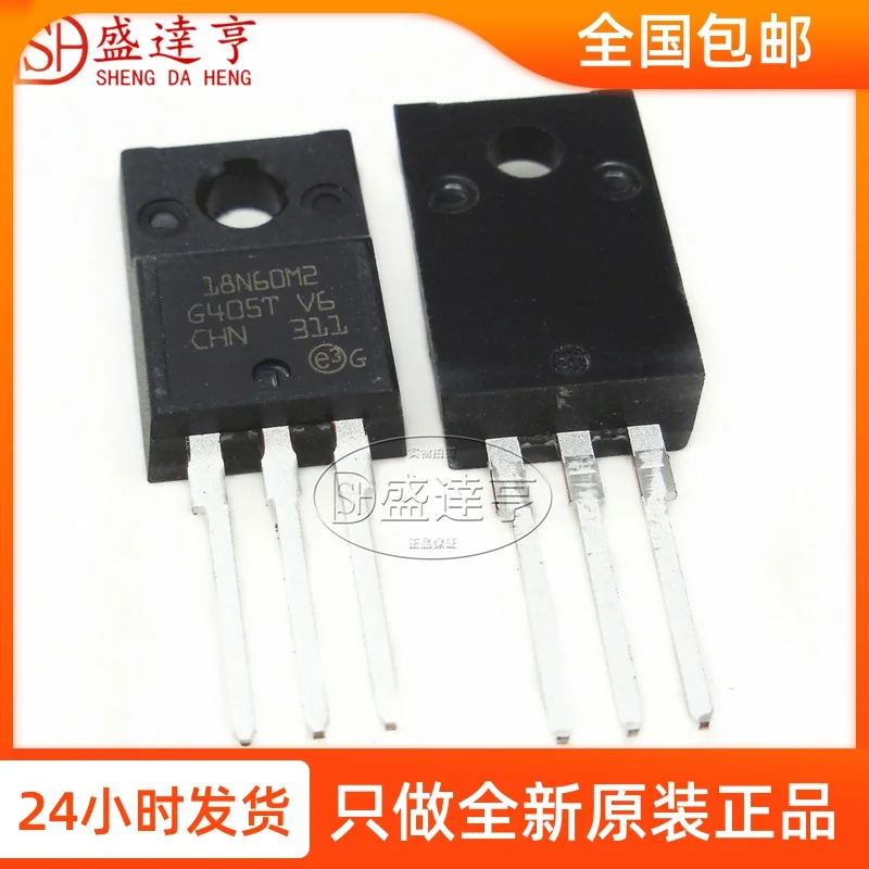 10Pcs/Lot STF18N60M2 18N60M2 13A 600V TO220F  DIP MOSFET Transistor   NEW Original In Stock