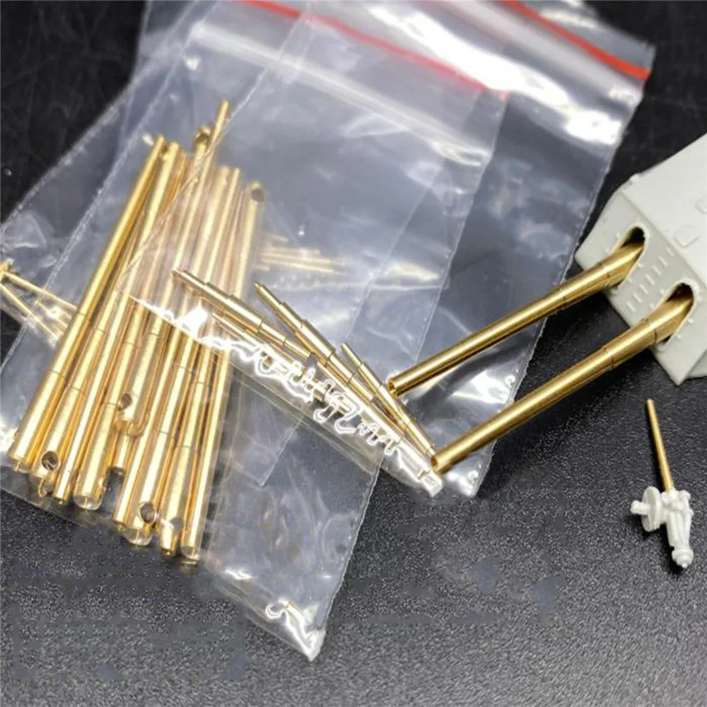 Mini Metal Barrel Kits Set Upgrade Parts for 1/350 Scale Texas Battleship Model w/ Trumpeter 05340 Accessories