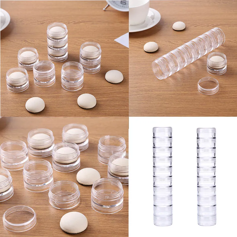 10 Pcs / 20 Pcs Round Stackable Jars Blending Handmake  Crafts Tools Round Domed Foams For DIY Scrapbooking Ink Photo Projects