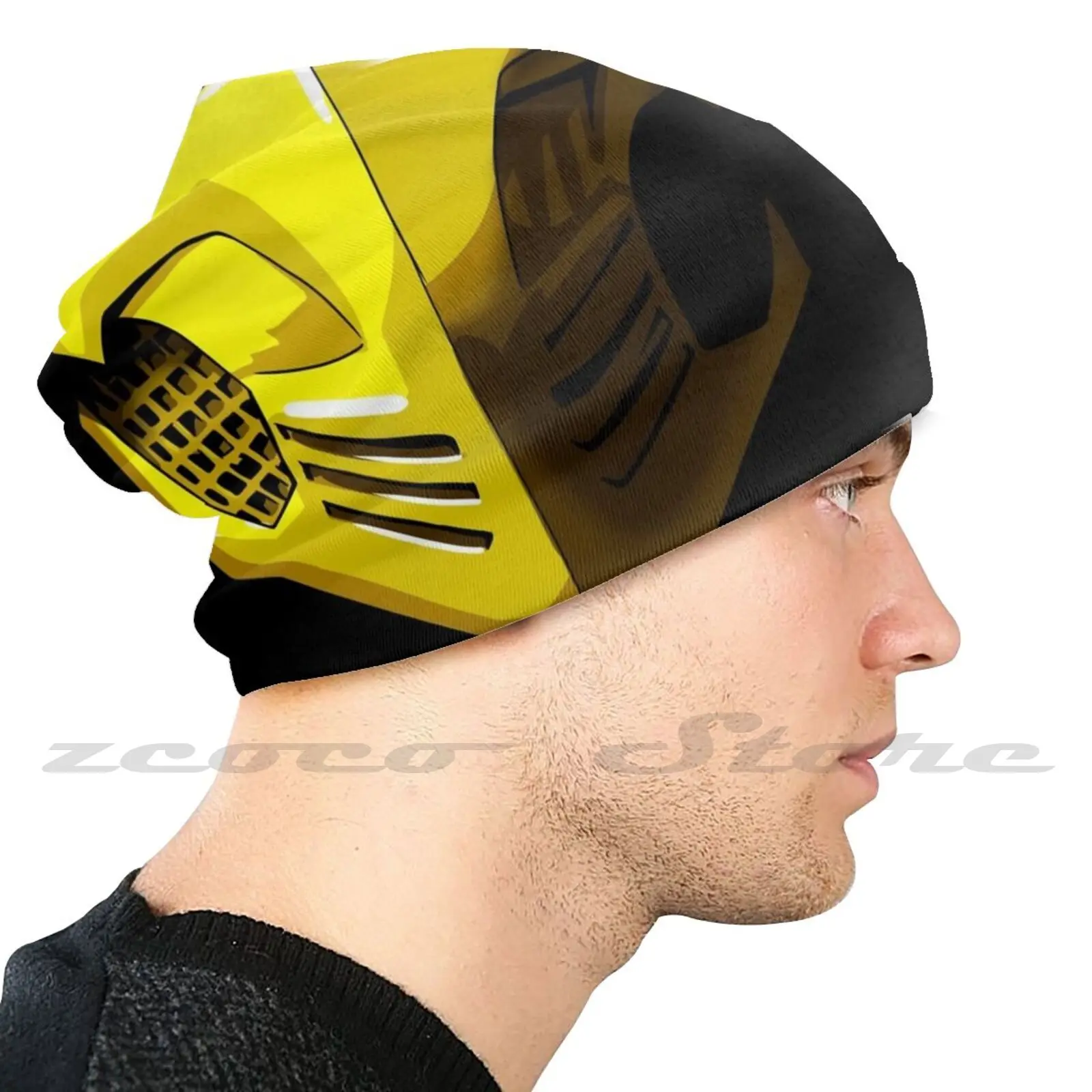 Scorpion Face Mask Diy Pullover Cap Knit Hat Plus Size Keep Warm Elastic Soft Scorpion Mortal Combat 19