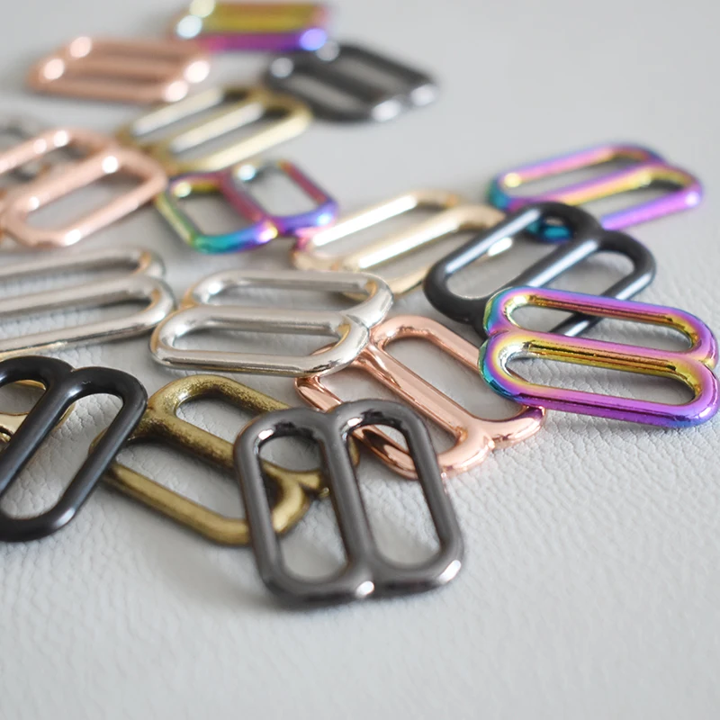 20 Pcs/Lot 8 Ring DIY dog collar Straps Bags Belts Accessories Adjuster Slider for 20mm Webbing High Quality Plated Metal