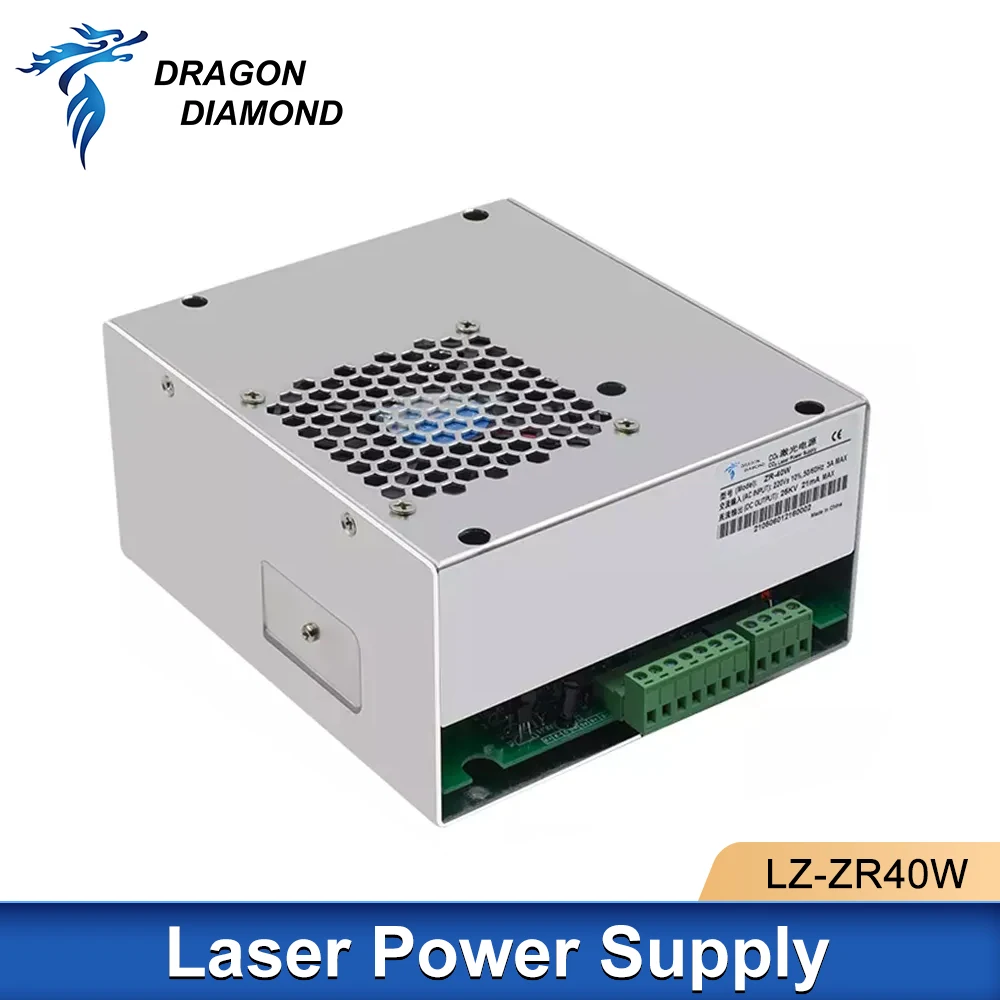 

Original 40W Co2 Laser Power Supply 110V/220V LZ-ZR40W Plus Series Co2 Laser Tube Engraving Cutting Machine Warranty 24 Months