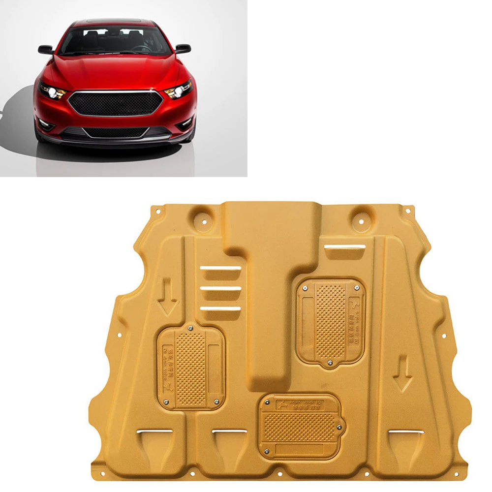 

For Ford Taurus 2015-2018 Under Engine Guard Board Splash Shield Mud Fender Plate Cover Golden Car Mudflap Protector Mudguard