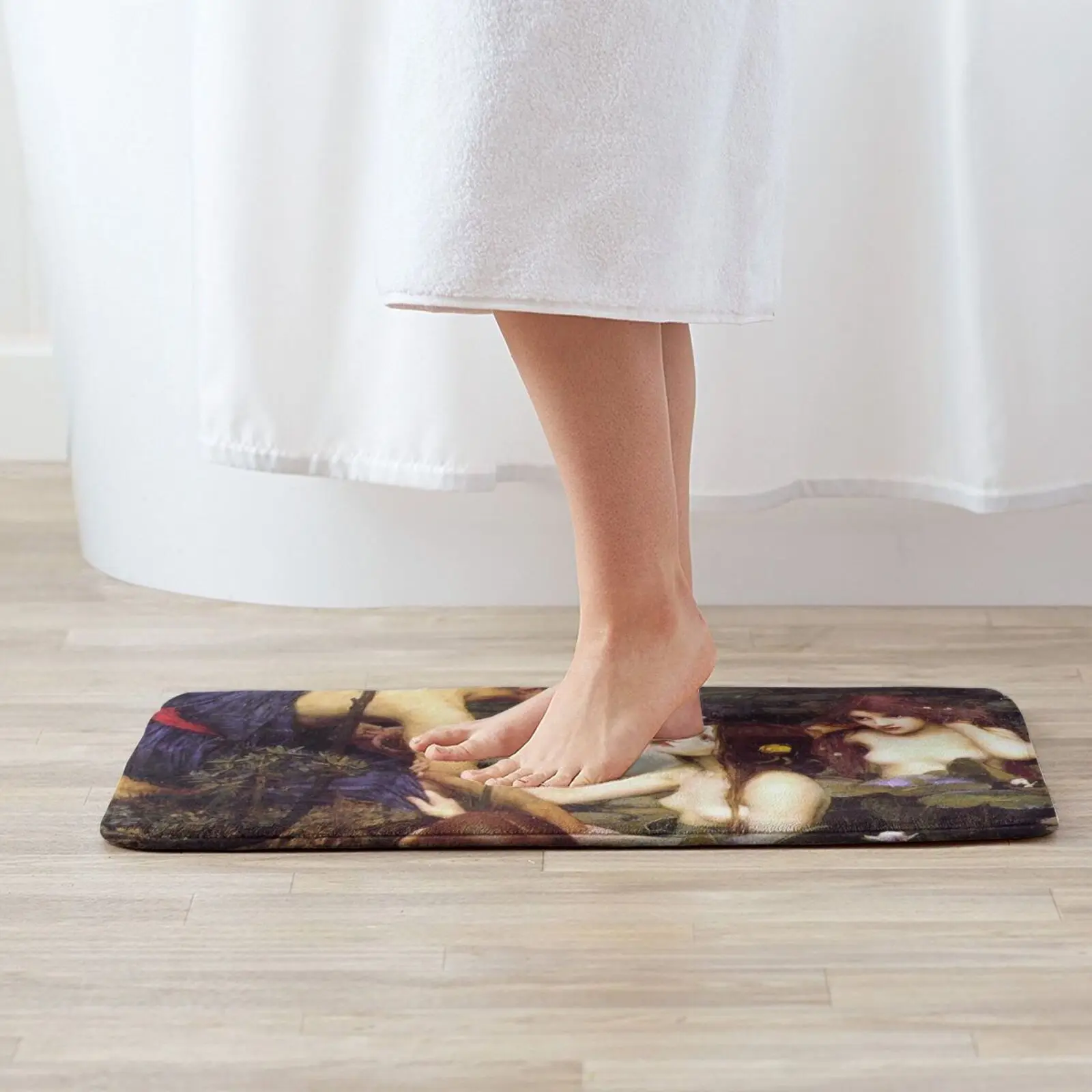 Hylas And The Nymphs-John William Waterhouse Entrance Door Mat Bath Mat Rug Funny Record Awesome For Music Fans Kylie Anti Tour