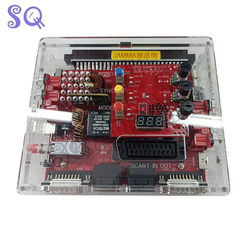 

12V 5V JAMMA V2 CBOX 2.0 Converter Board RGBS YCRCB Saturn SCART Output For Arcade JAMMA PCB Pandora Game IGS Motherboard