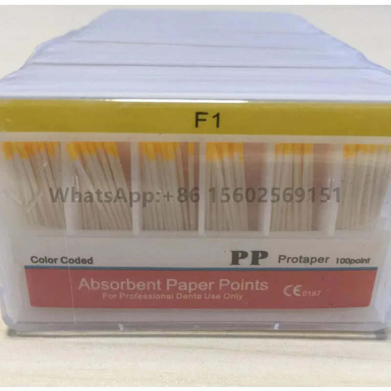 Hot Sale 10packs/lot F1/F2/F3 Dental Absorbent Paper Points Root Cancel Endodontics Cotton Fiber Tips Dentist Product