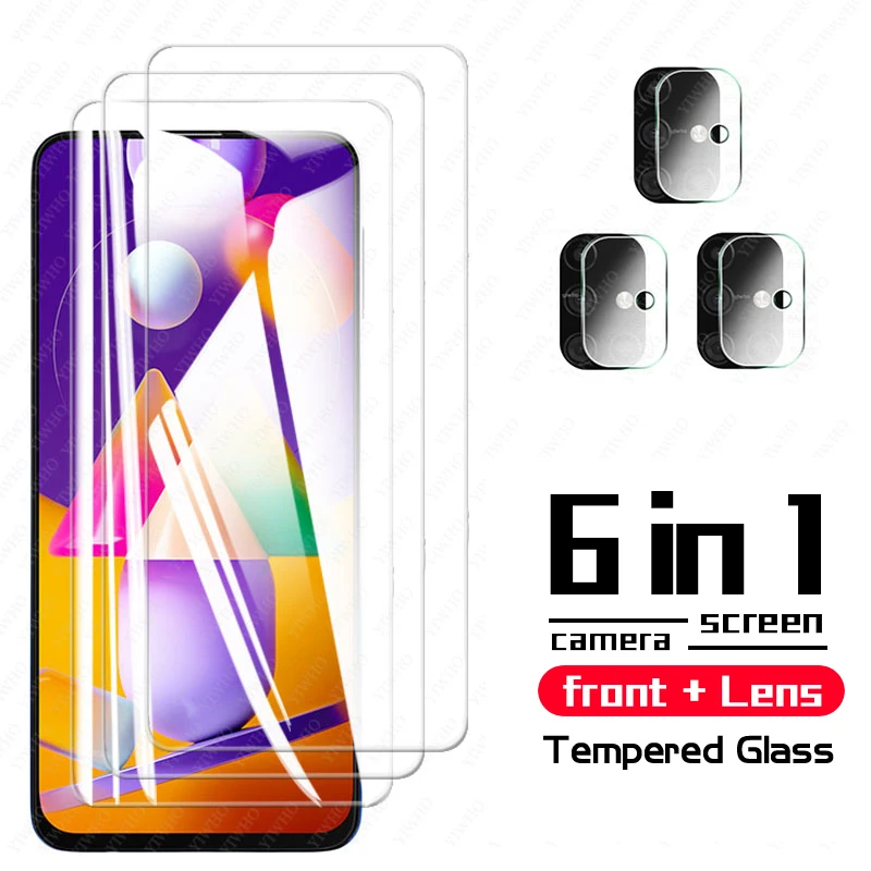 Camera Glass for Samsung Galaxy m31s A 12 42 31 21S 51 Protective Glass On Gelaxi A12 A42 A21S A51 A71 a52 a72 Screen protectors