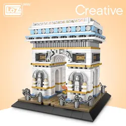 LOZ Mini Block Mini Street City Arc de Triomphe mini small building blocks building model decoration puzzle assembled toys DIY