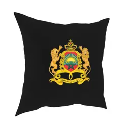 Fashion Morocco Of Arms National Moroccan Emblem Pillow Case Kingdom of Morocco Cushion Cover Decor Pillowcase for Sofa 40*40cm