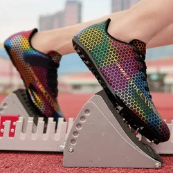 Unisex Track & Field Shoes Spikes Sprint Training Sneakers Men Non Slip Athletics Spikes Running Nails Shoes Plus Size 35-46