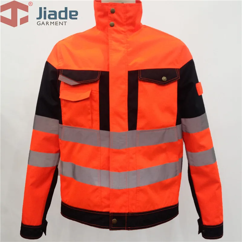 Women'sWork Wear Reflective Jacket High Visibility Jacket waterproof Spring and Autumn jacket water-resistant coat