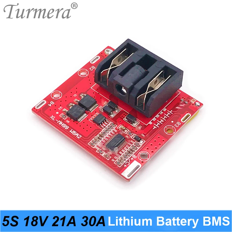

Turmera 5S 18V 21V 30A BMS литиевая батарея BMS защищенная плата для отвертки 18V 21V электрической дрели Shura подходит для использования DDEWALT