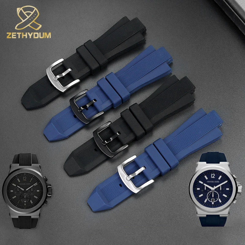 Silicone Rubber Watch Band Strap For Fits Michael Kors Replacement MK9019 MK8295 MK8492 MK9020  Men's Watch Accessories 29*13mm