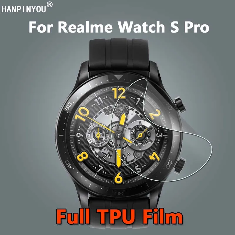 For Realme Watch S Pro / S Master Edition Smart Watch Ultra Clear Soft TPU Hydrogel Film Screen Protector -Not Tempered Glass