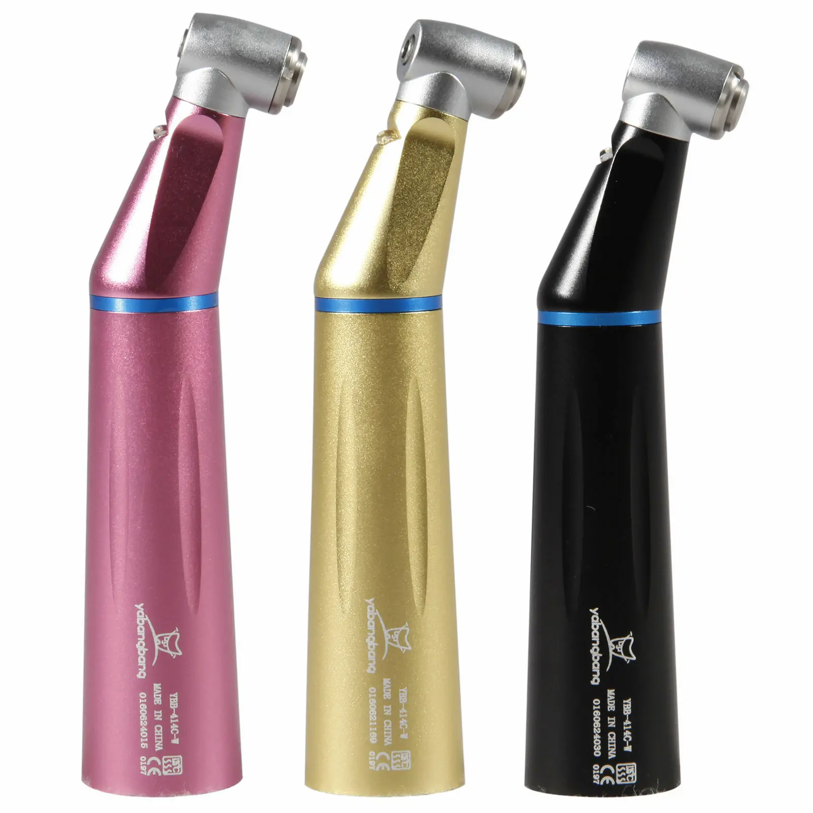 

3PCS Dental LED Fiber Optic Slow Low Speed Contra Angle Inner water Handpiece 1:1 ratio Fit Kavo