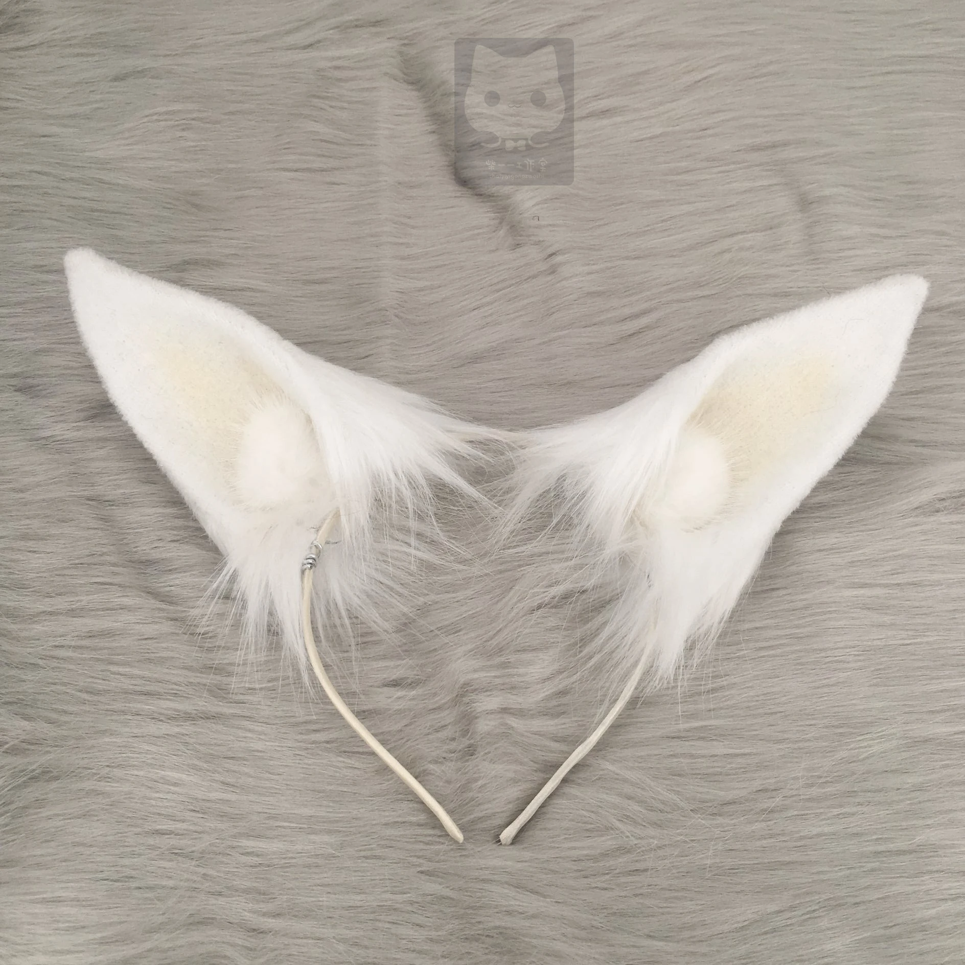 Mmgg nova arknights platina branca neve neko raposa orelhas hairhoop para anime lolita cosplay acessórios de traje