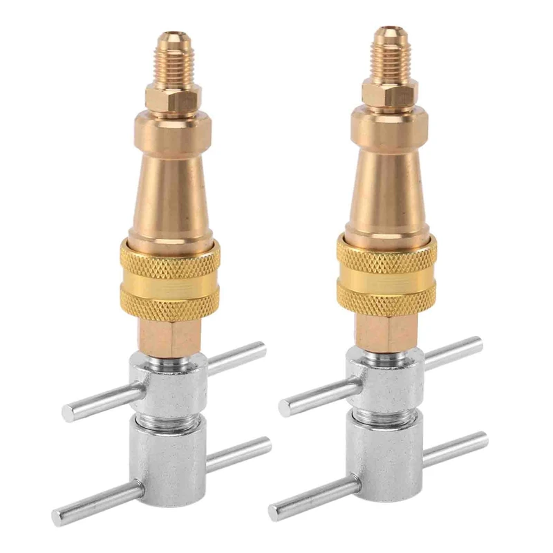 2X Tools High Pressure Washer 1/4 Inch FNPT Refrigerator Quick Coupling Brass Washer Quick Connect Plug