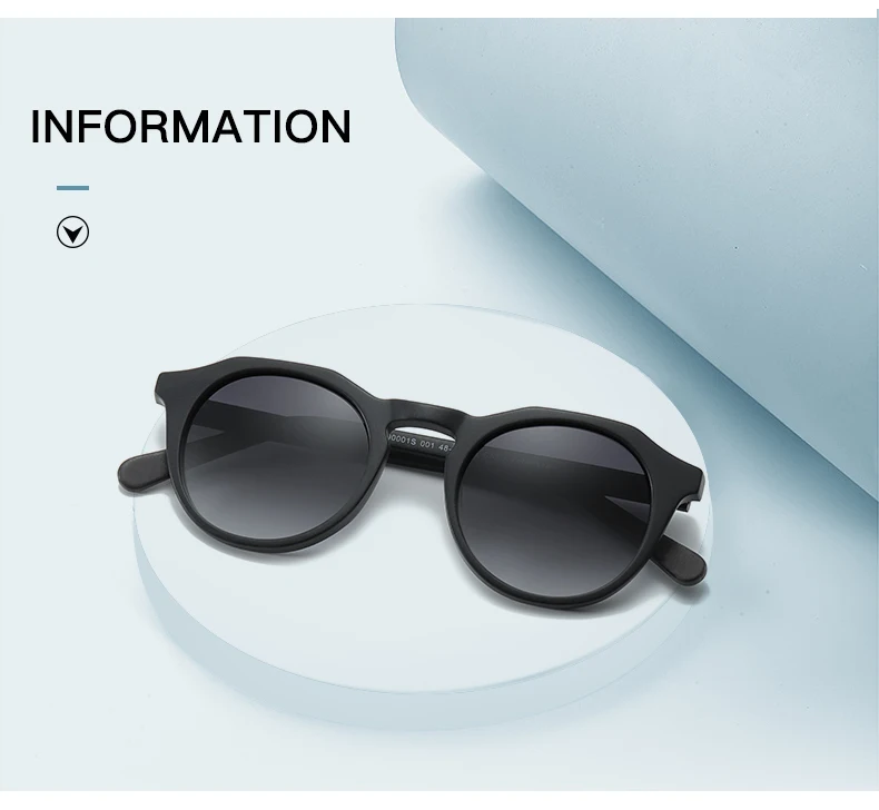 ZENOTTIC Mode Acetat Runde Polarisierte Sonnenbrille Vintage Schatten UV400 Neue Männer/Frauen Retro Damen Sonnenbrille 600001 S – Detail 8