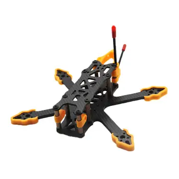 GX140 Mini Alien - 3吋(140毫米)碳纖維FPV機架套件,4毫米機臂,含FPV競速無人機自由式飛行配件 8 最佳銷售 3吋FPV機架 - №3