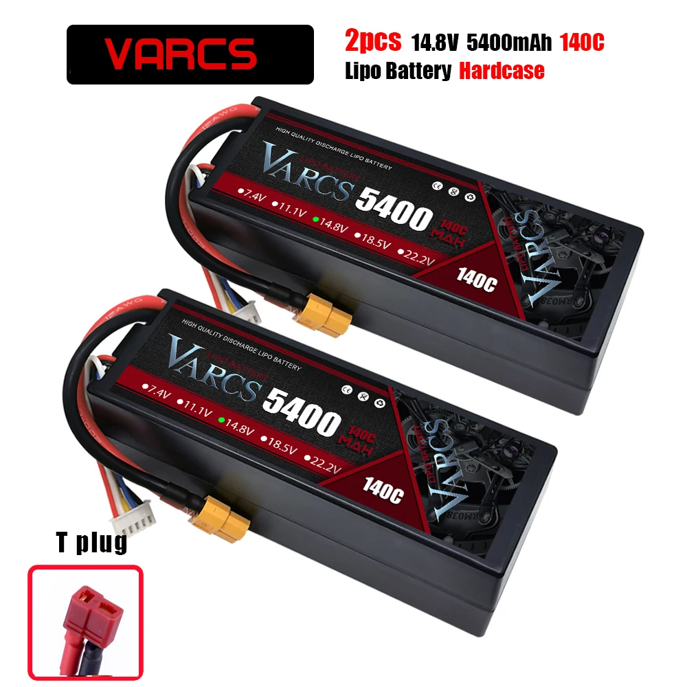Varcs 4S Lipo Batterij 130c 140c 8000Mah 8400Mah 7500Mah 6300Mah 5400Mah Xt60 Ec5 Trx T/Deans Xt150 Plug Voor Rc 1/8 Buggy Auto