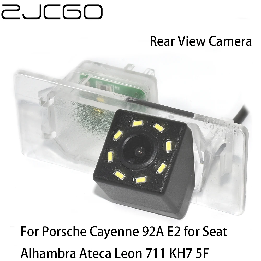 

ZJCGO CCD HD Car Rear View Reverse Back Up Parking Camera For Porsche Cayenne 92A E2 for Seat Alhambra Ateca Leon 711 KH7 5F