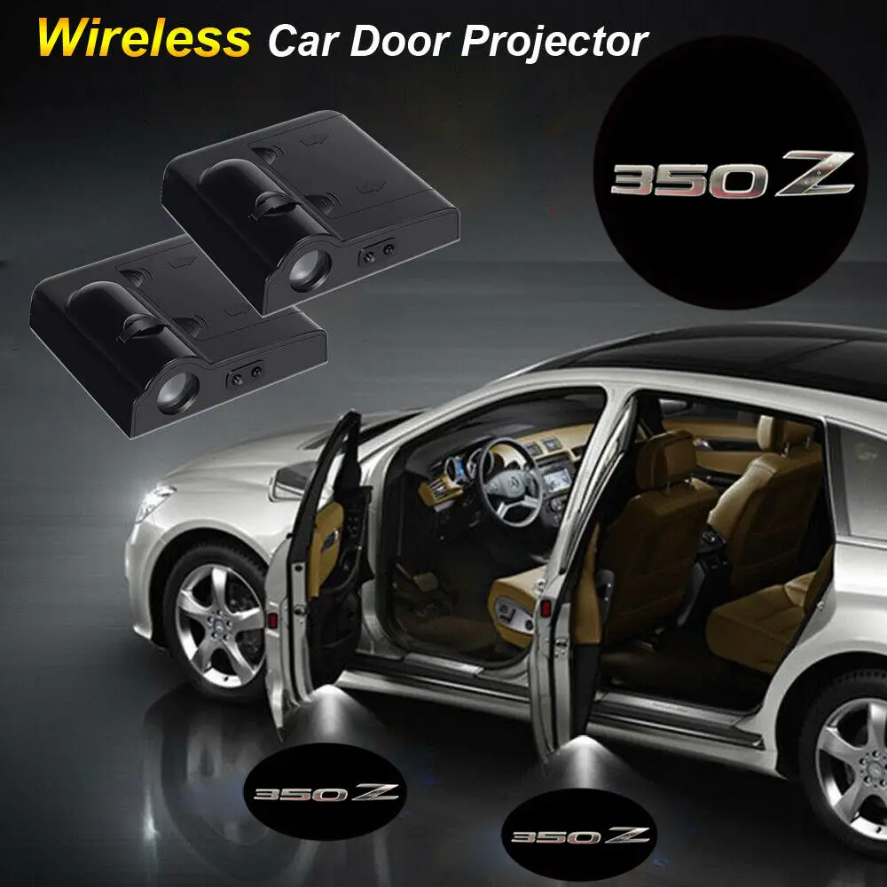 

Wireless 350Z Logo Car Door Courtesy Laser Projector Shadow LED Light for Nissan 350 Z Fairlady Z Car Accessories