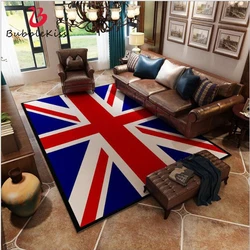 Bubble Kiss Carpet for Living Room European Style UK&USA Flag Design Carpet Home Bedside Area Rugs for Bedroom Non-slip Mat